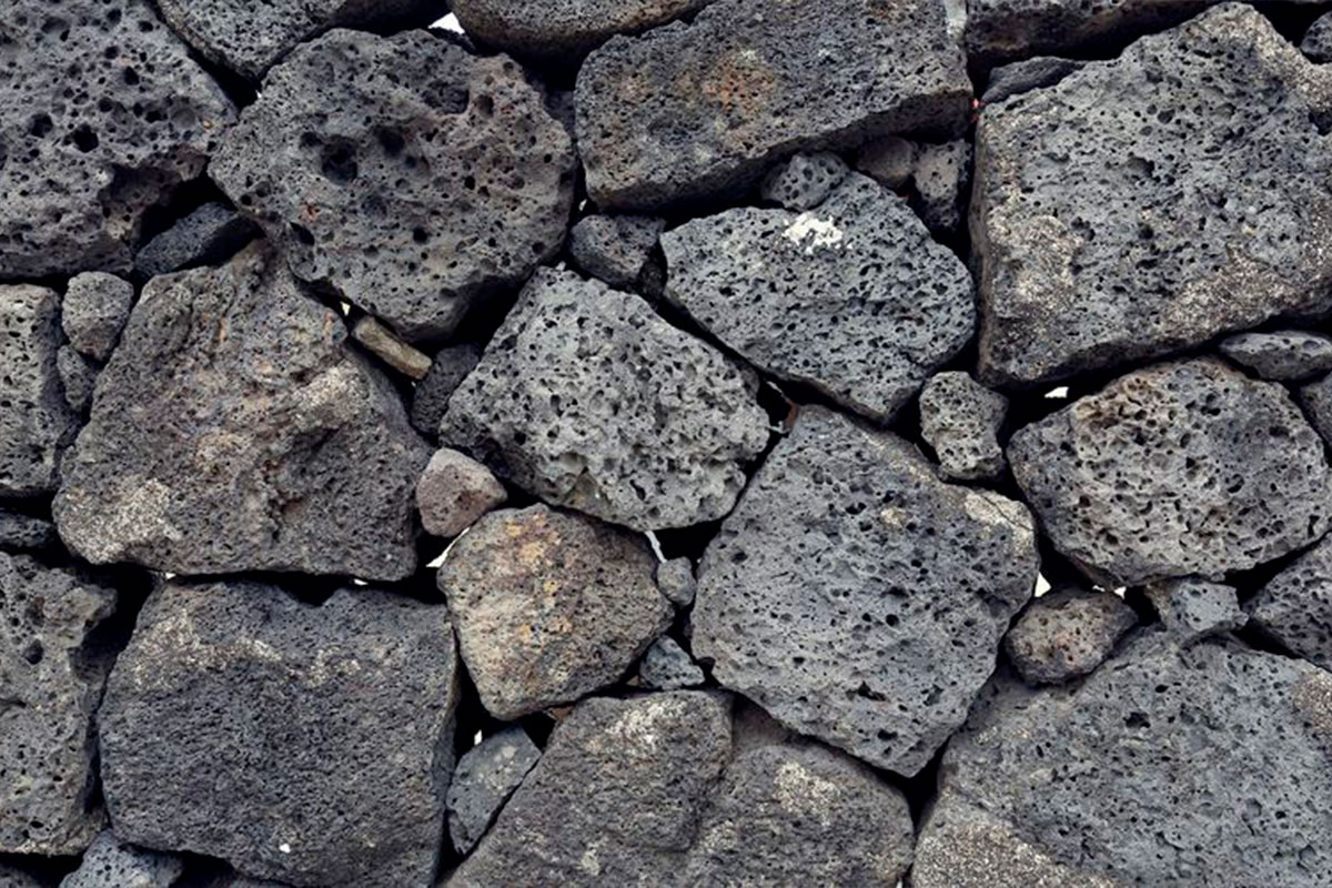 Verwarmde lavastenen